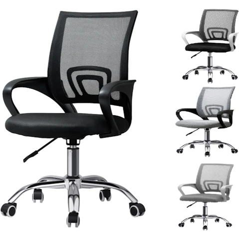 Oikiture Executive Foam Gaming Computer Mesh Office Chair