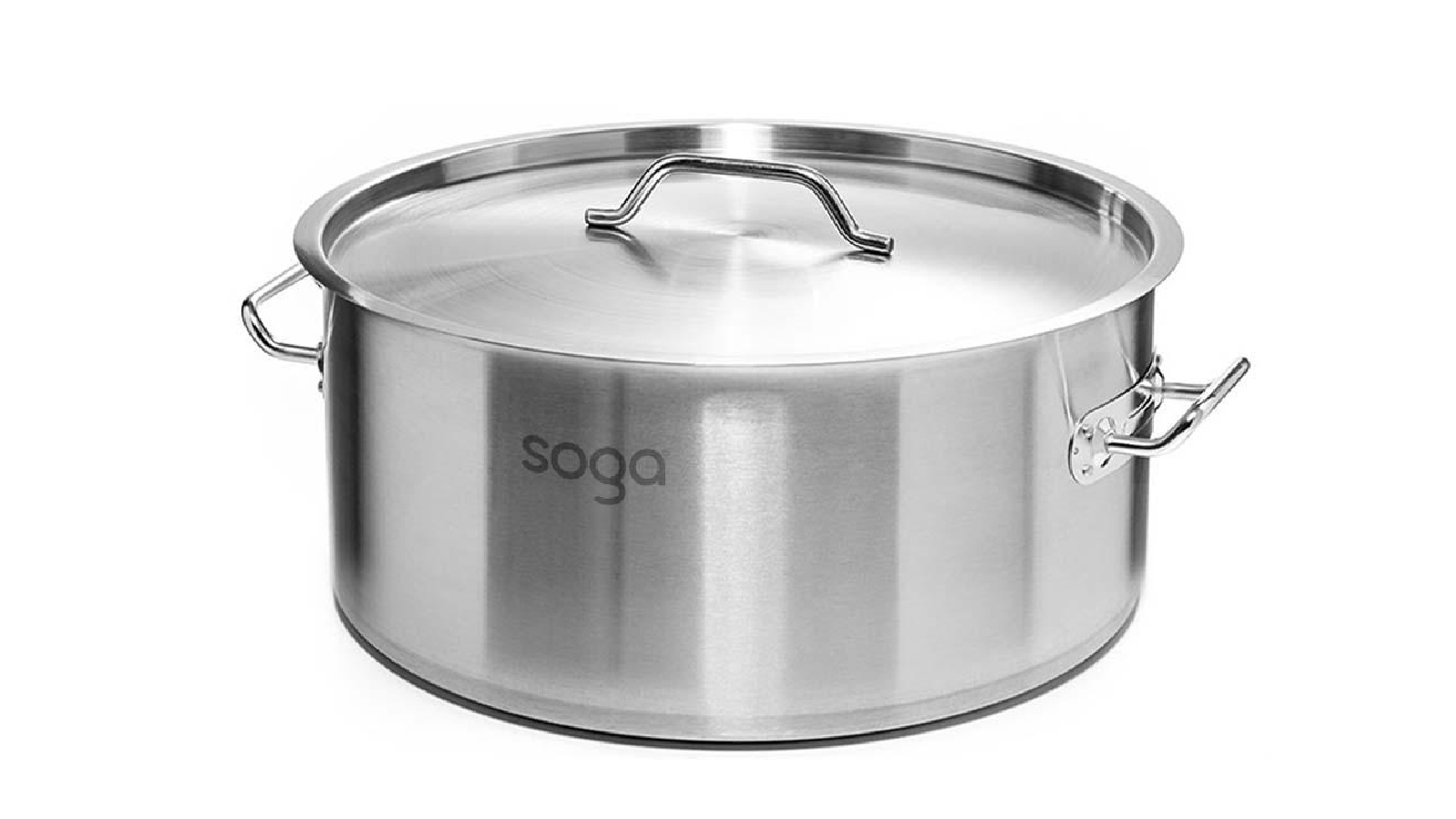 SOGA Stock Pot 14L 32L Top Grade Thick Stainless Steel Stockpot 18/10
