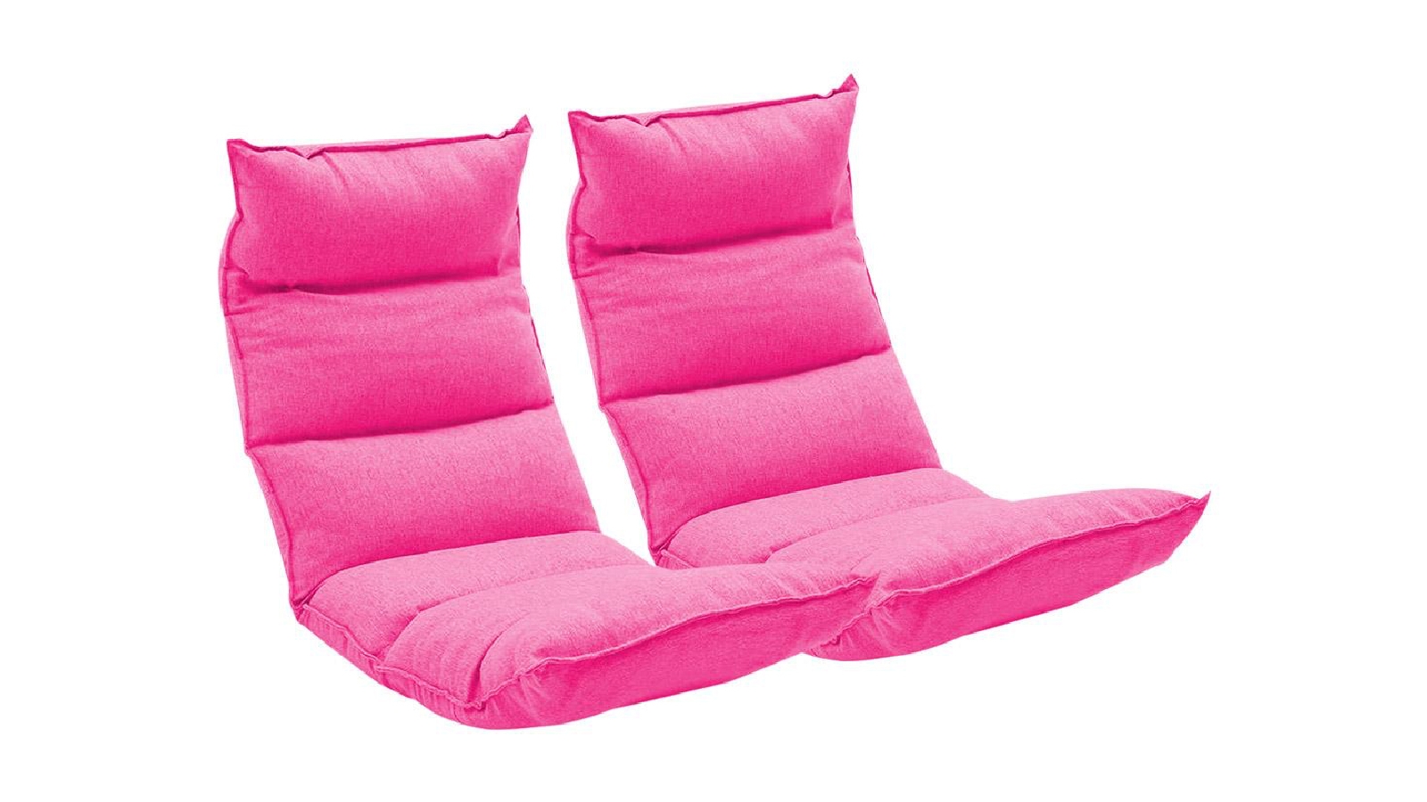SOGA 2X Floor Recliner Lazy Chair - Pink