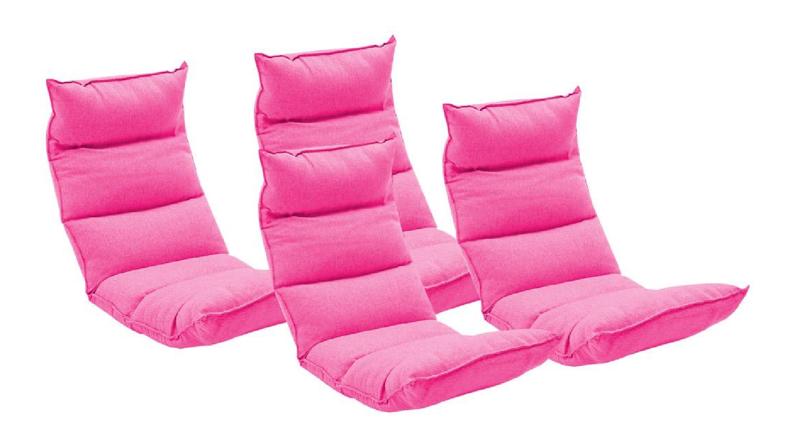 SOGA 4X Floor Recliner Lazy Chair - Pink