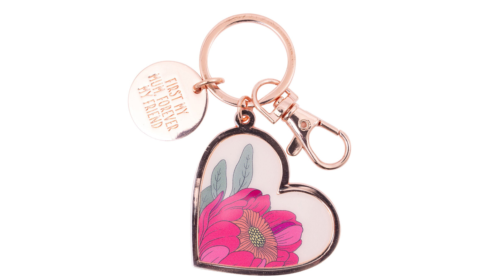 Splosh Mum Forever Friend Floral Keyring 