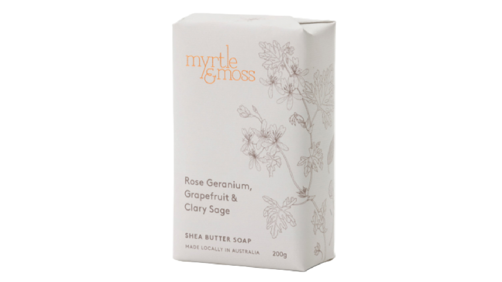 Myrtle and Moss Rose Geranium Shea Butter Soap - 200g