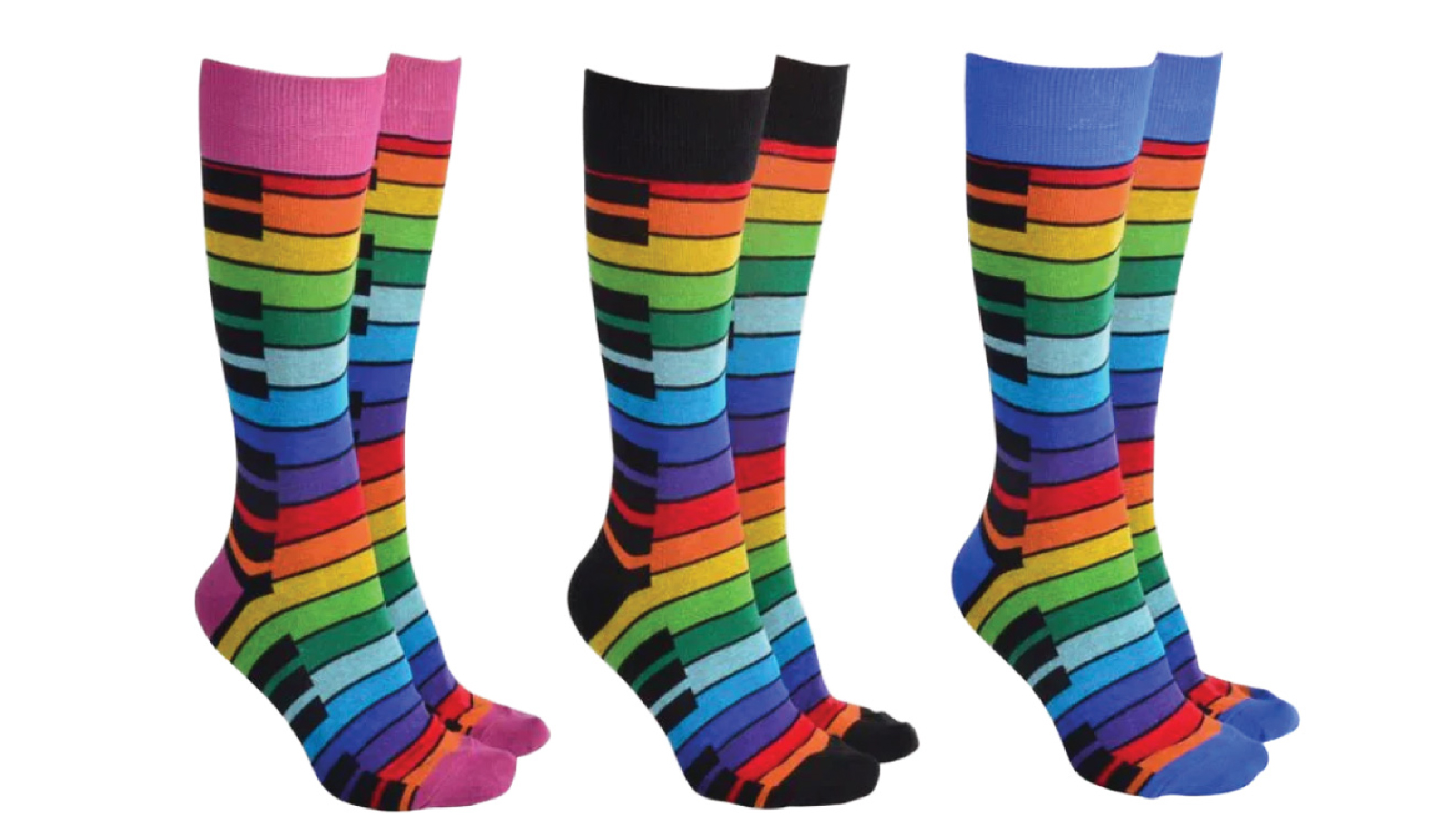 Sock Society 3 Pair of Keyboard Socks