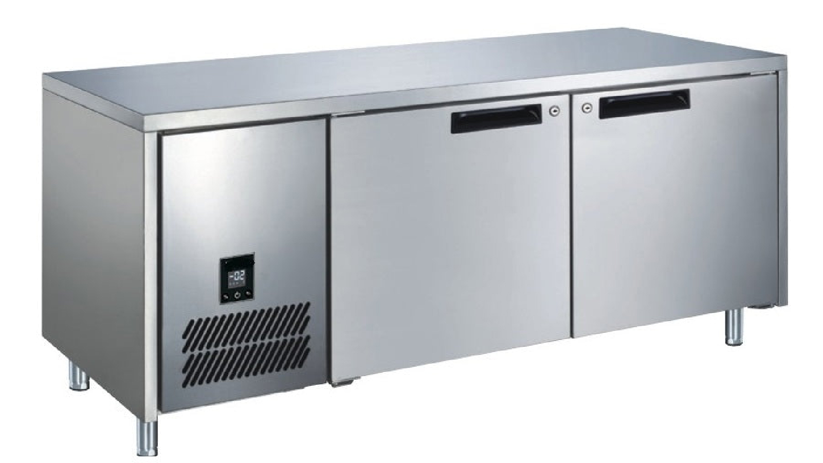 Glacian BCS61420 2 Door Slimline Fridge 660 Deep Stainless Steel Doors - 267L