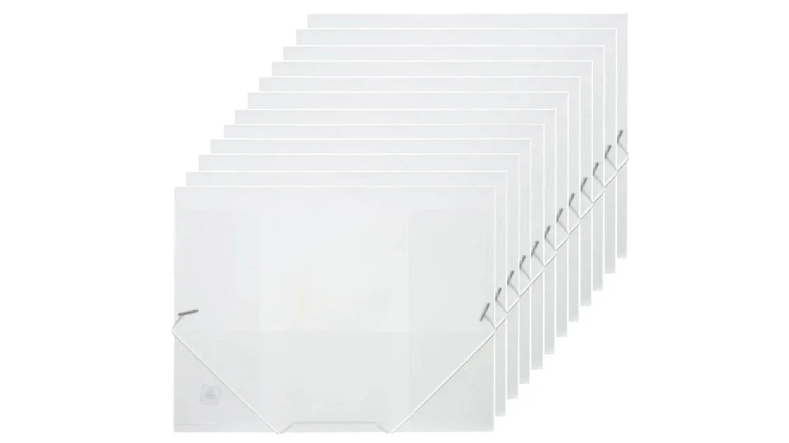 Avery 12 Pack 47708 A4 3 Flap Elastic Closure Document Wallet  - Clear