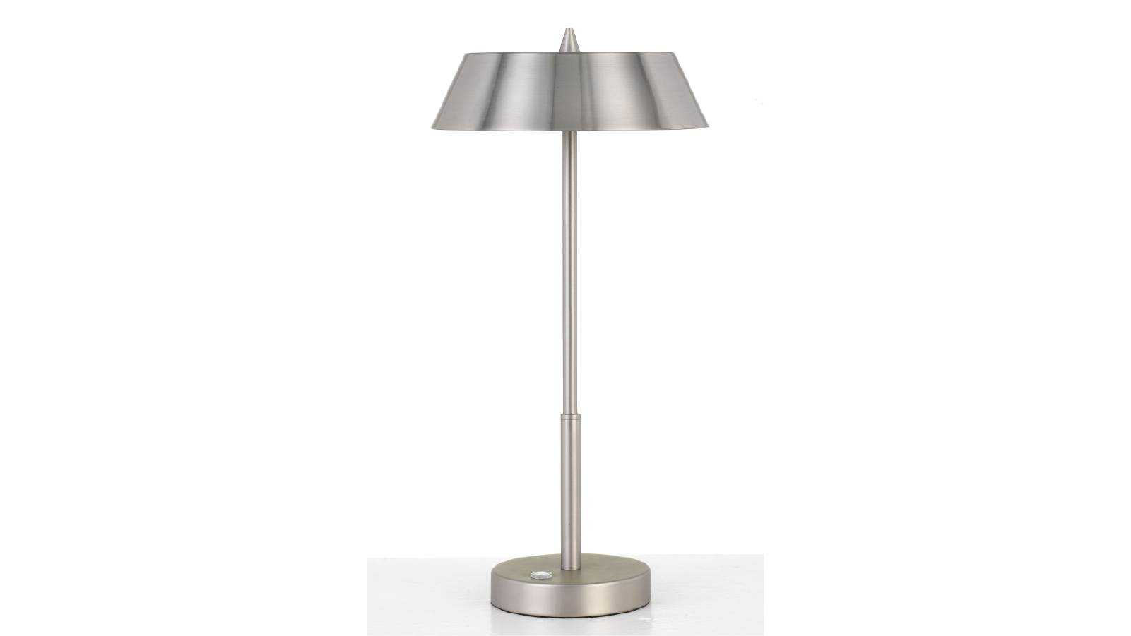 Pretty & Practical Palermo Modern Nickel and Silver Touch Table Lamp for Ambient Lighting