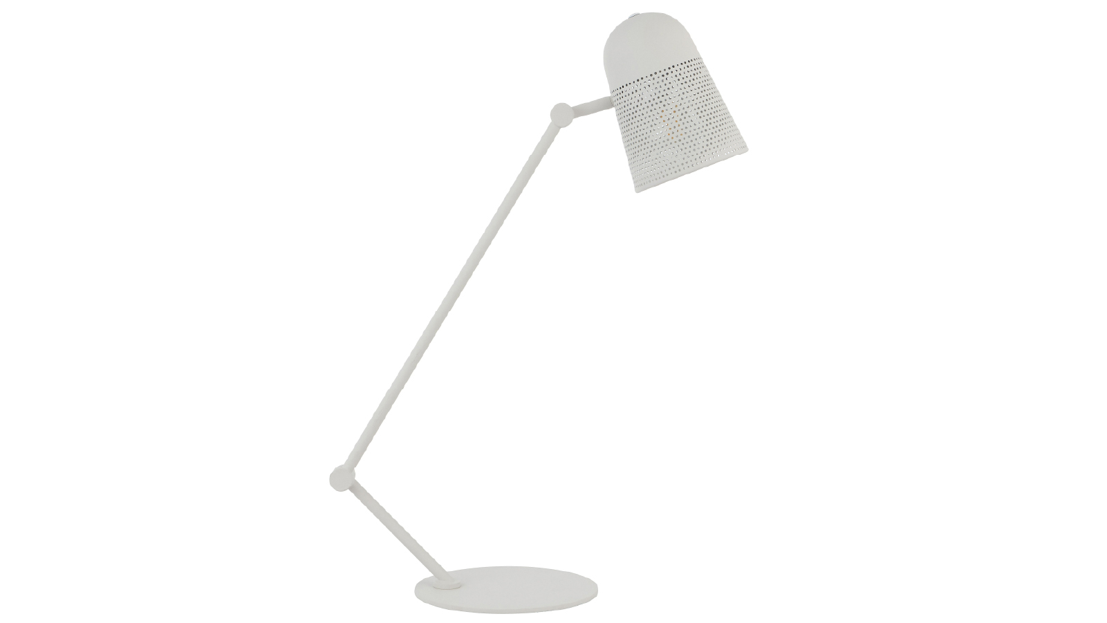 Pretty & Practical Dusseldorf Off White Table Lamp with Inline Switch for Clean Modern Styling