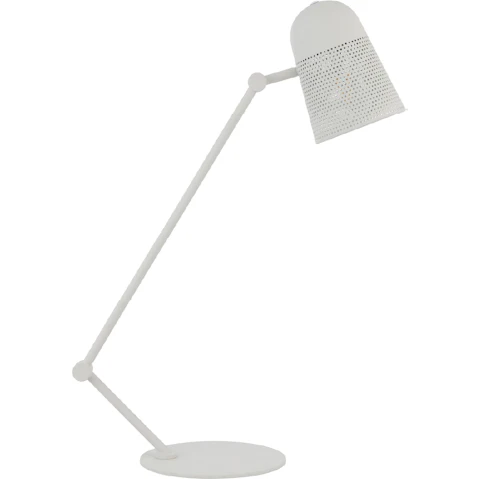 Pretty & Practical Dusseldorf Off White Table Lamp with Inline Switch for Clean Modern Styling