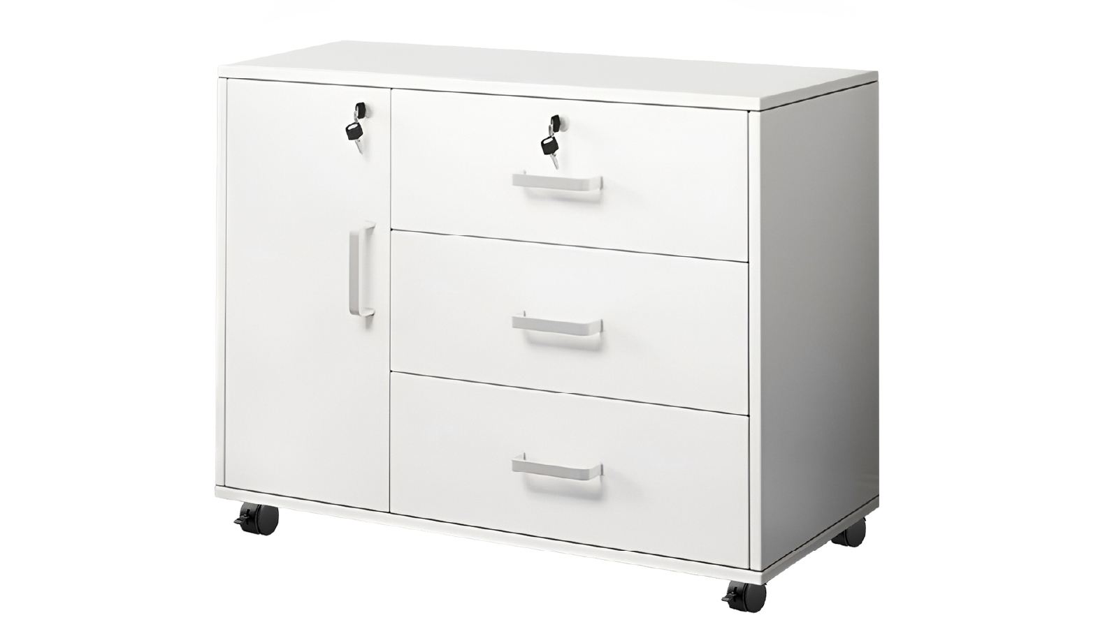 Lauft 3 Drawers Office Storage Filing Cabinet  