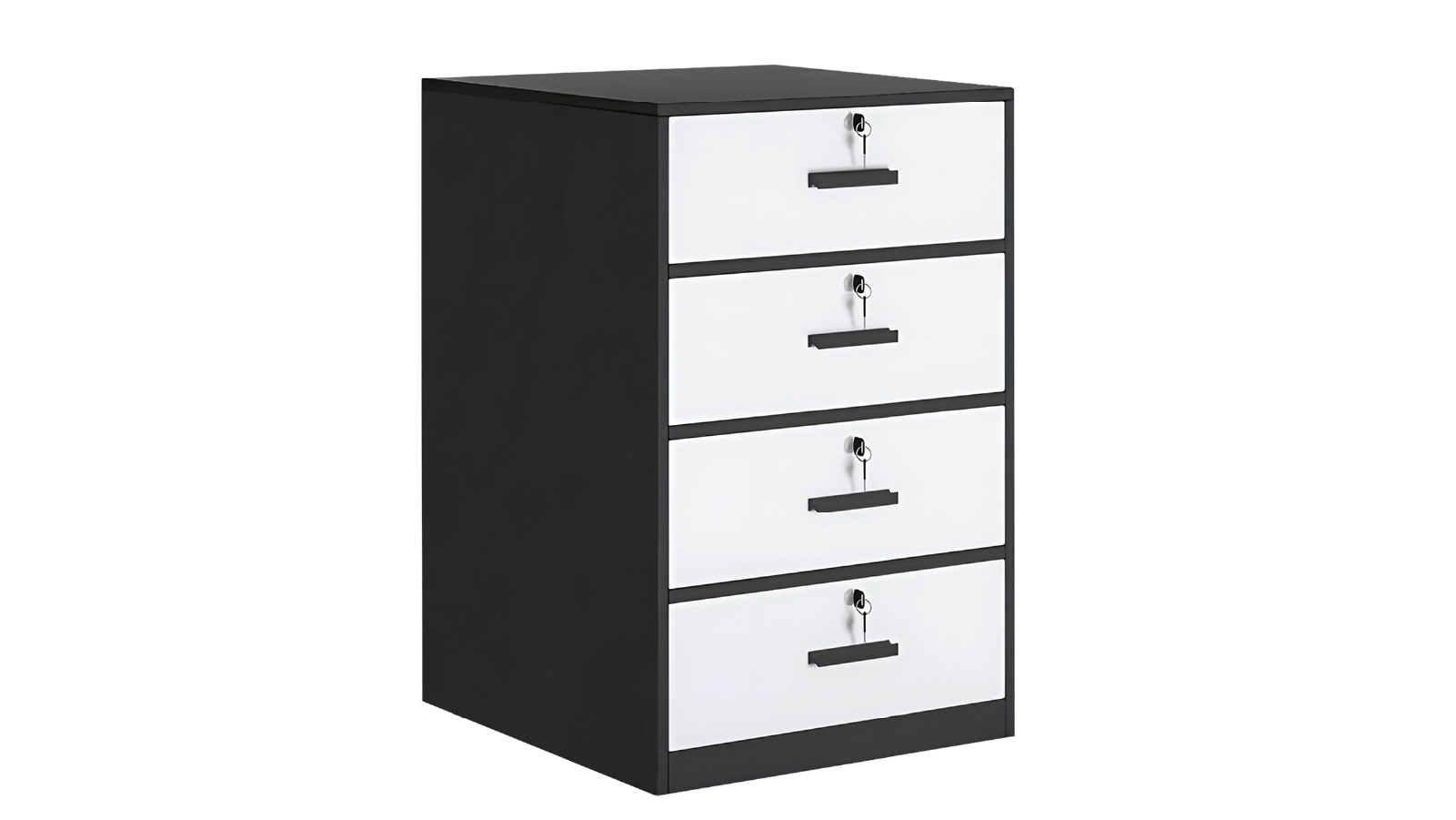 Lauft 4 Drawer Filing Cabinet Document Organiser Lockable Office Storage
