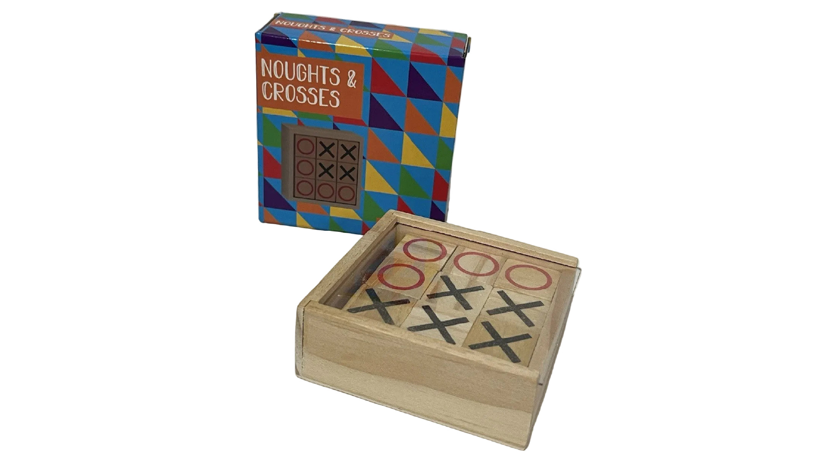 Harlequin Games Noughts and Crosses Classic Wooden Strategy Board Game 