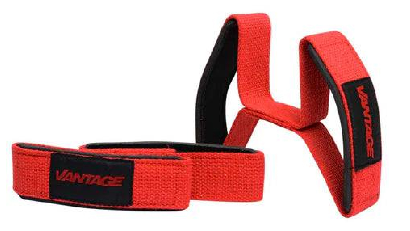 Vantage Strength Double Loop Lifting Straps - Red