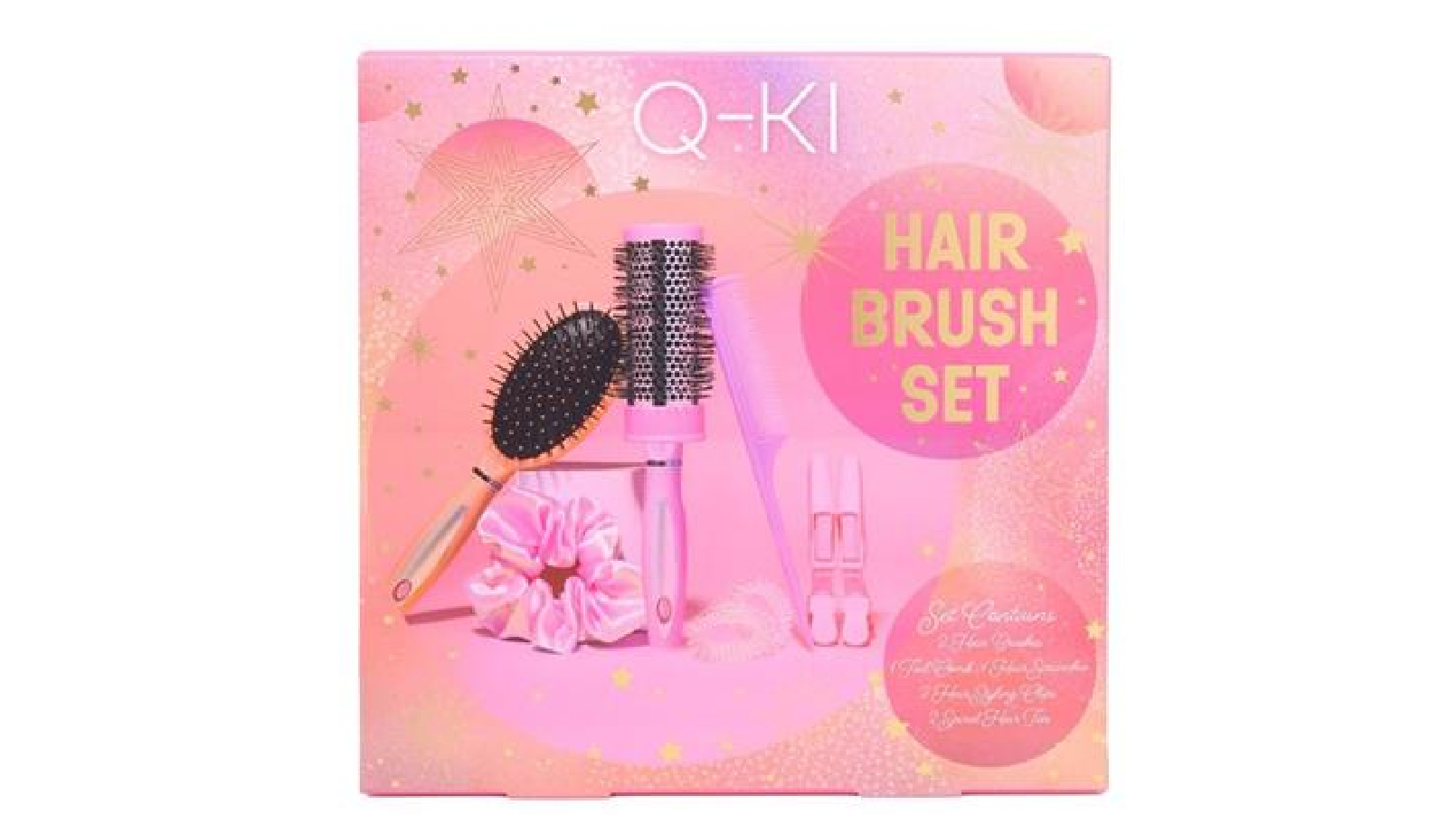 Q-KI 8 Piece of Hair Brush Set 