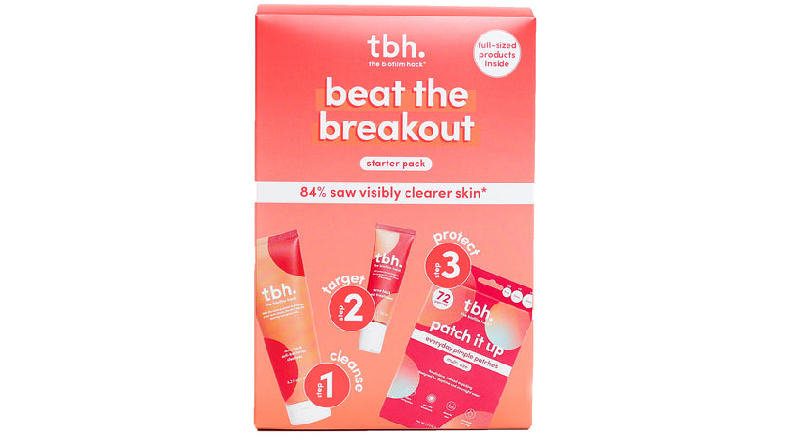 TBH Skincare Set of 3 Beat The Breakout Starter Pack