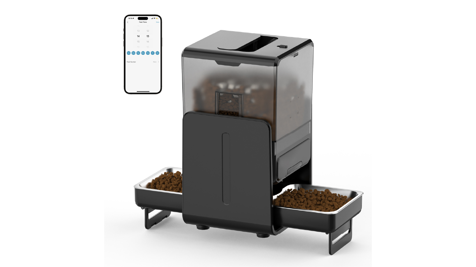 Advwin 5 Litre 2 Bowl Automatic Smart Pet Feeder