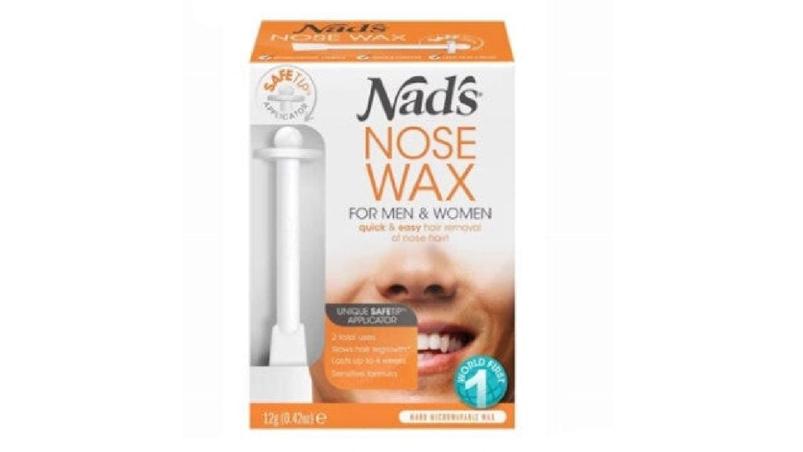 Nads for Men Nose Wax Kit for Nose and Ear Hair Removal - 12g