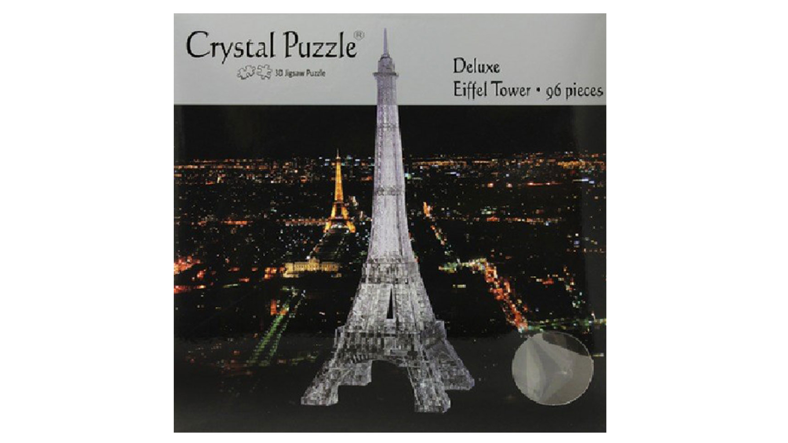 Latestbuy 96 Piece of 3D Crystal Eiffel Tower Puzzle - Black