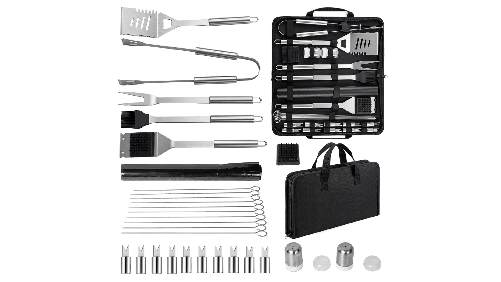 Moyasu 29 Pieces of Stainless Steel BBQ Tool Set