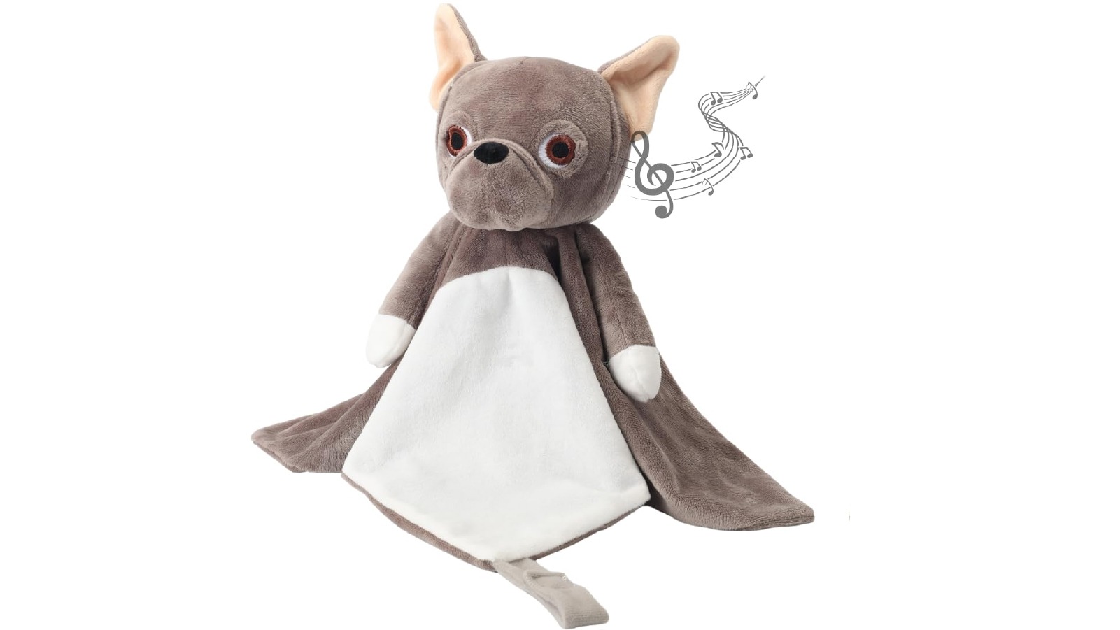 Love By Emi French Bulldog Musical Comforter - Brown