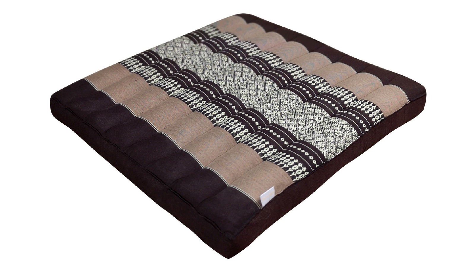 Mango Trees 50 x 50cm Thai Kapok Meditation Cushion - Brown