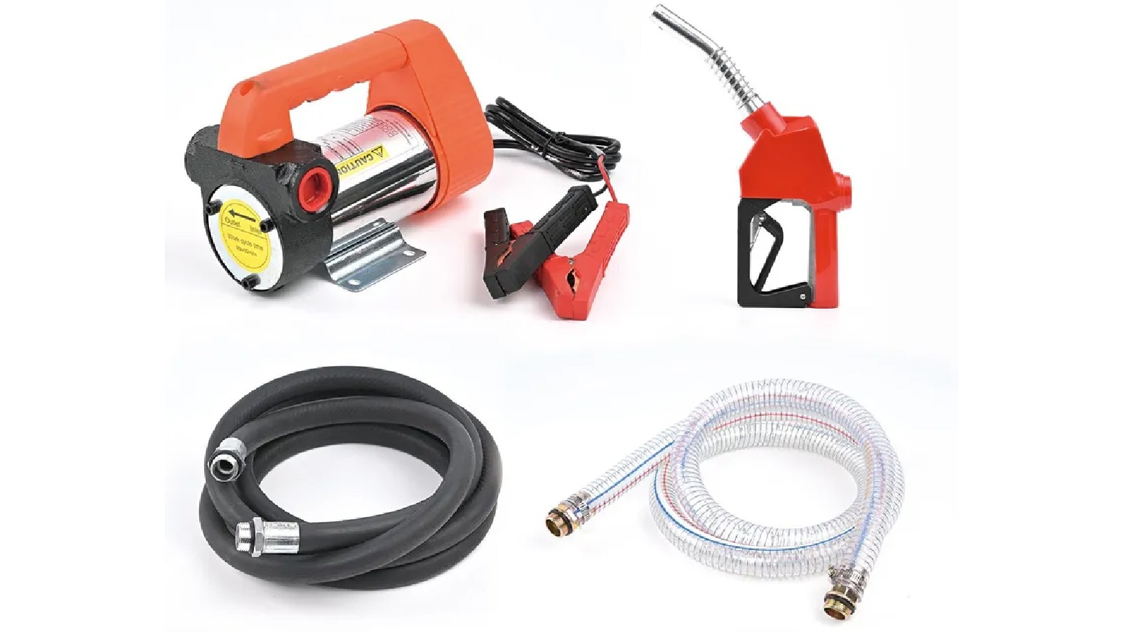 12V Fuel Diesel Kerosene Transfer Pump 45L/min Electric Oil Dispenser 260W Portable Refueling Bowser
