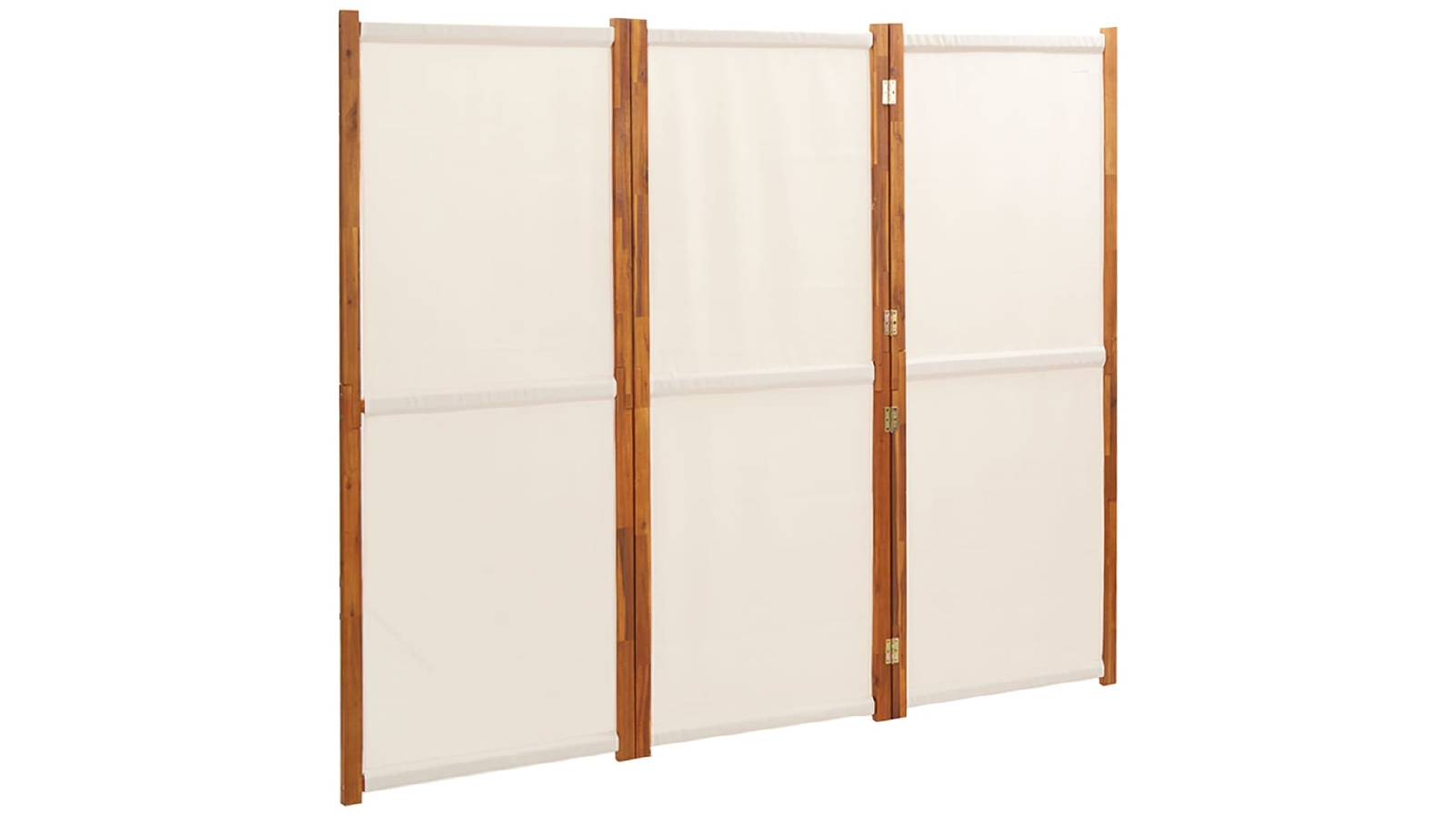 VidaXL 3 Panel 210 x 180cm Room Divider - Cream White 