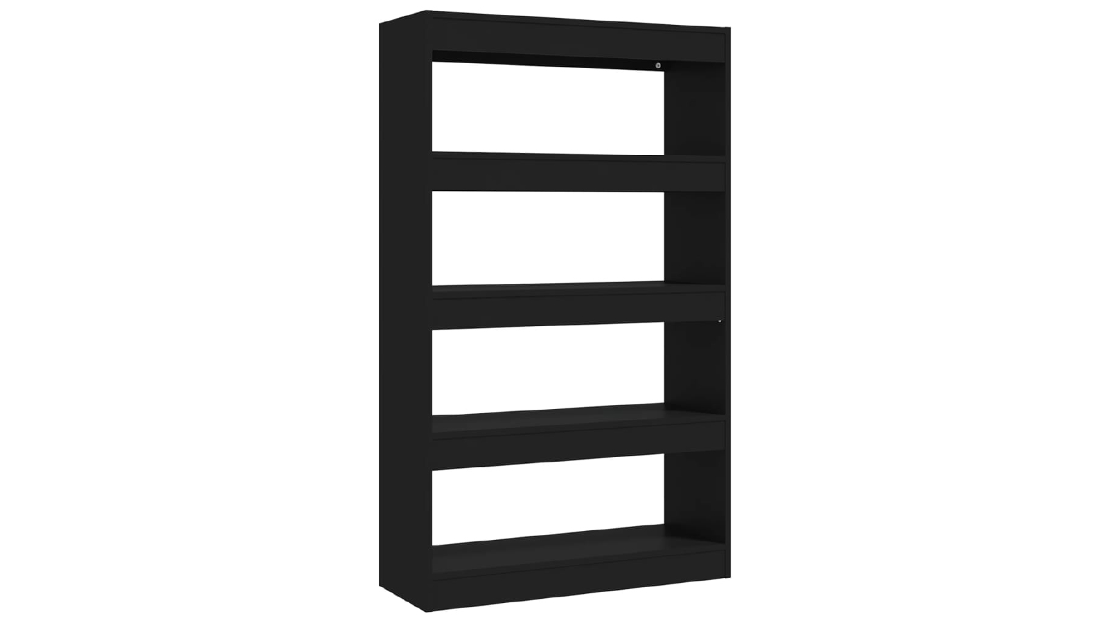 VidaXL 80 x 30 x 135cm Engineered Wood Book Cabinet/Room Divider - Black