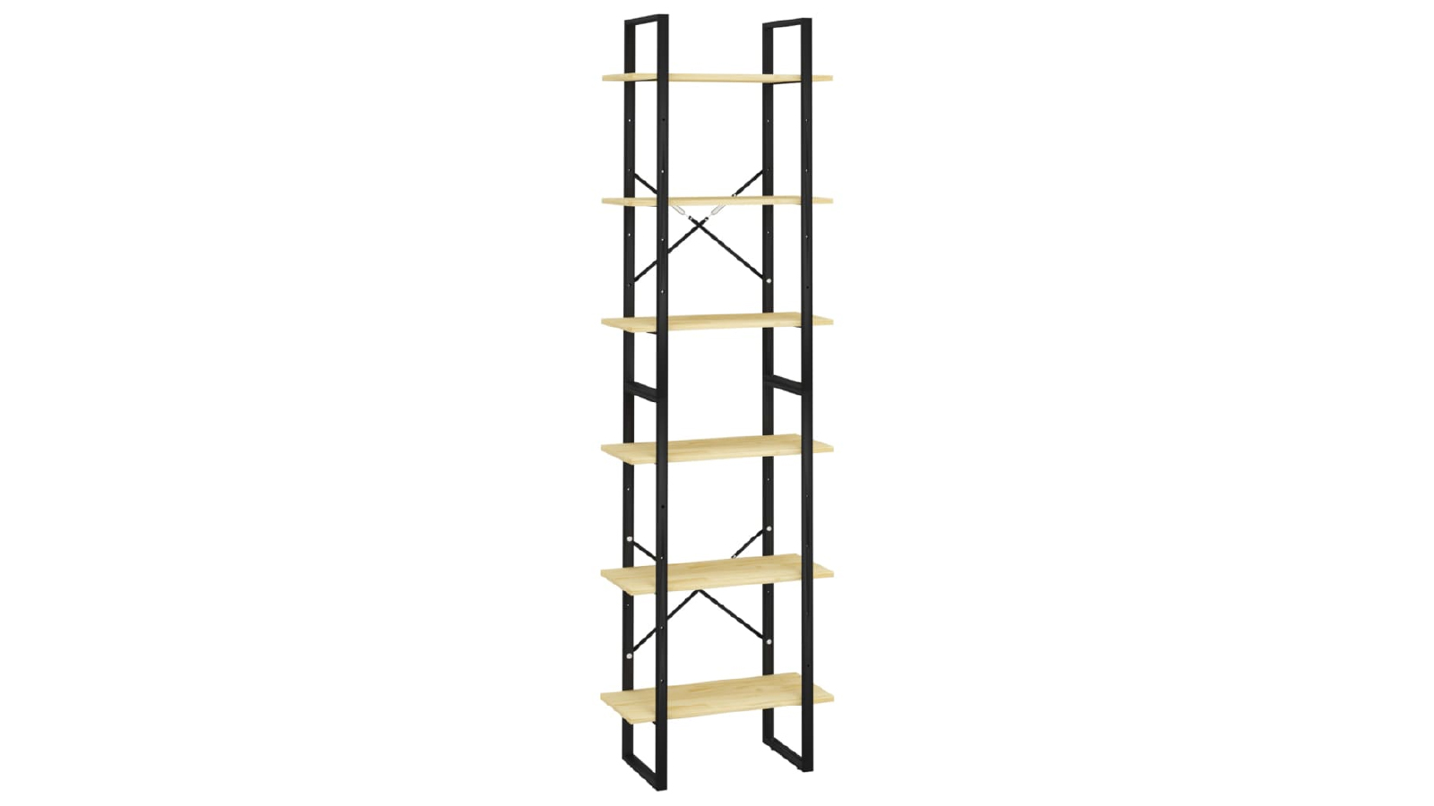 VidaXL 60 x 30 x 210cm Solid Wood Pine Storage Shelf
