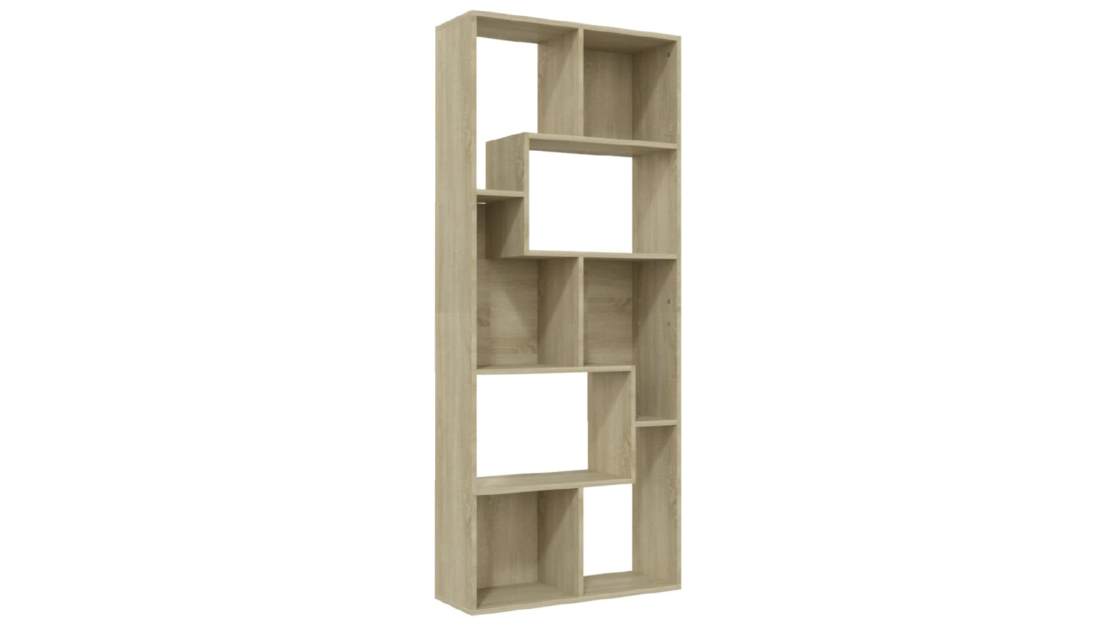 BidaXL 67 x 24 x 161cm Engineered Wood Book Cabinet - Sonoma Oak