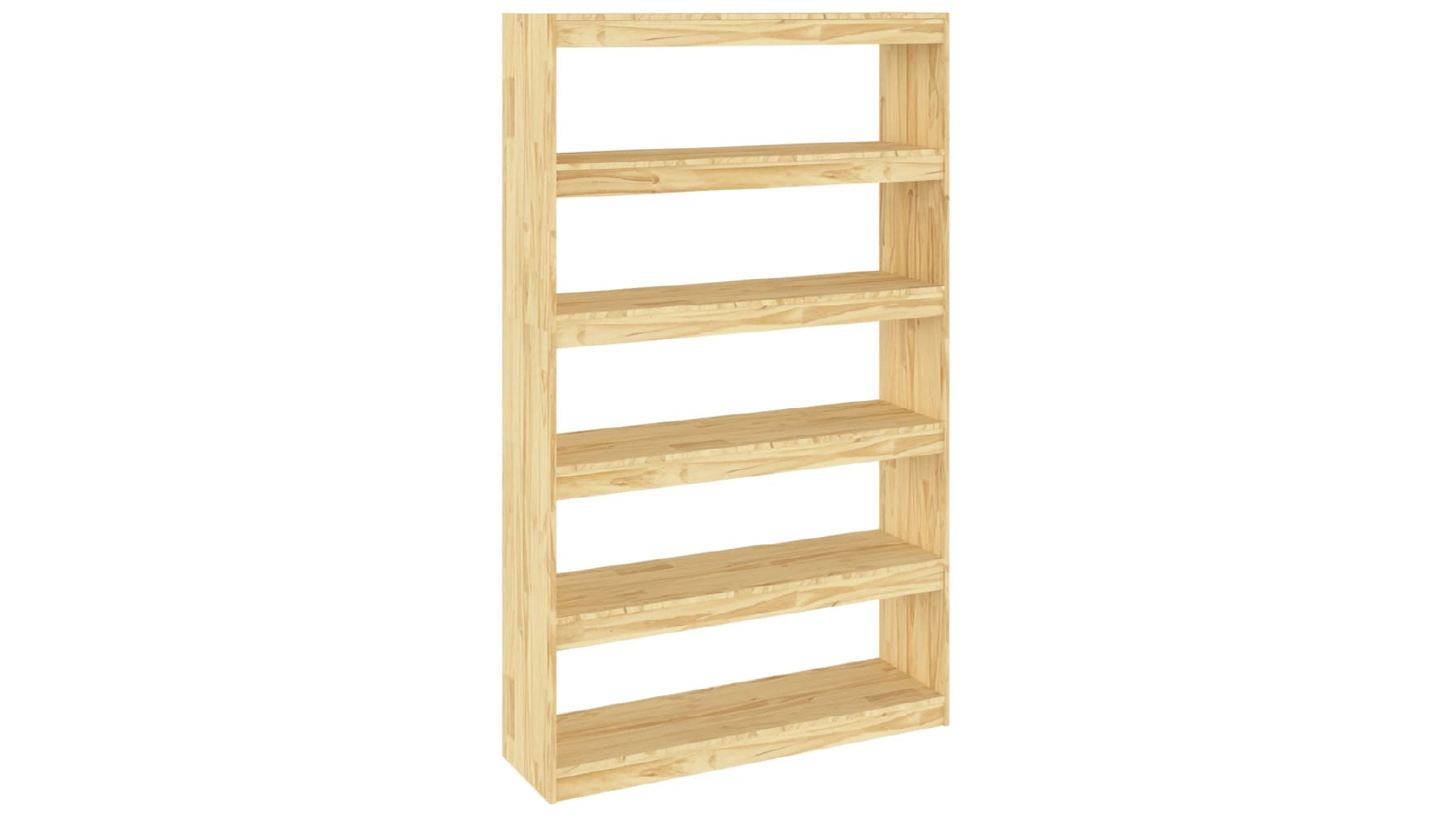 VidaXL 100 x 30 x 167.5cm Solid Pinewood Book Cabinet/Room Divider