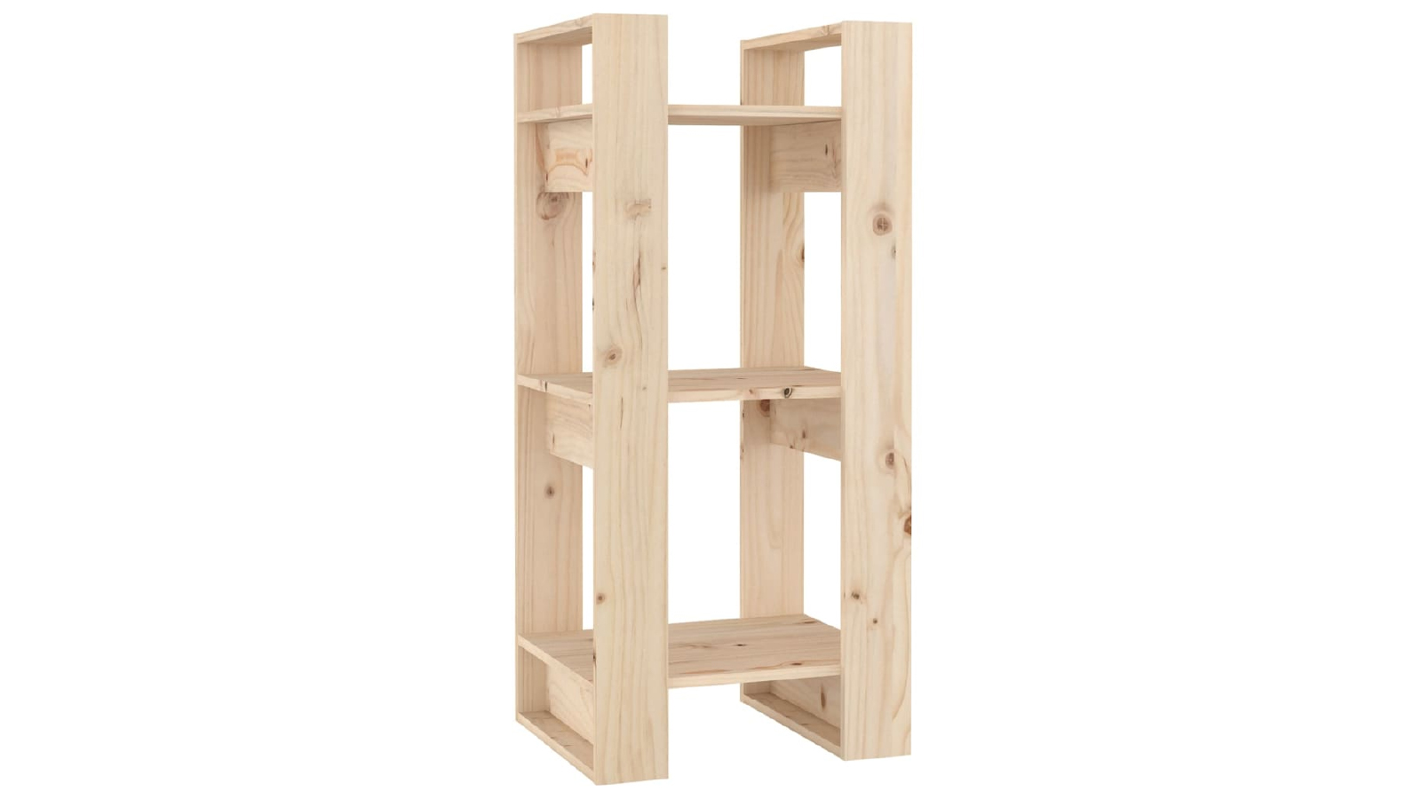 VidaXL 41 x 35 x 91cm Solid Wood Pine Book Cabinet/Room Divider