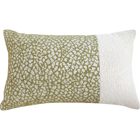 Soga 35cm Modern Two Tone Textured Block Design Throw Pillow