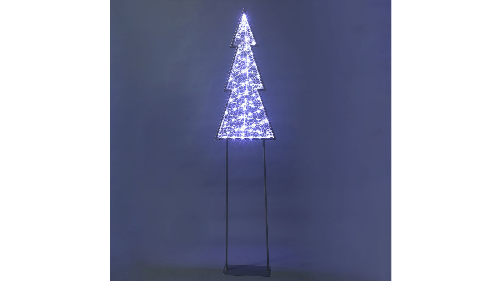 Lexi Lighting 2D Mesh White Christmas Tree With Twinkle LED - Small