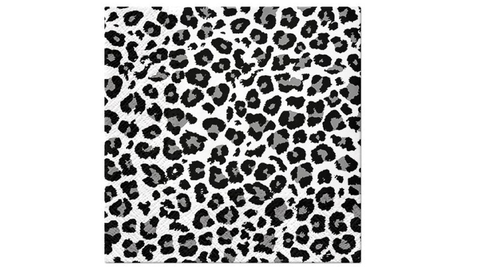 Paw 20 Piece of 3 Ply 33 x 33cm Lunch Premium Paper Flexo Napcins - Panther Print