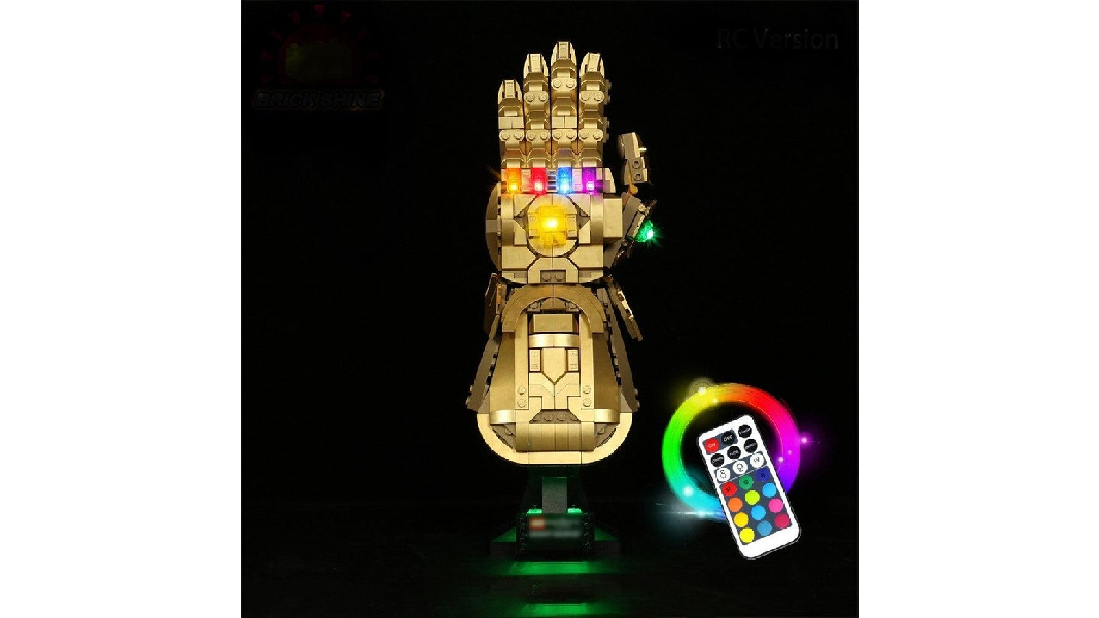Brick Shine 76191 GC Light Remoted Version Kit for LEGO Infinity Gauntlet