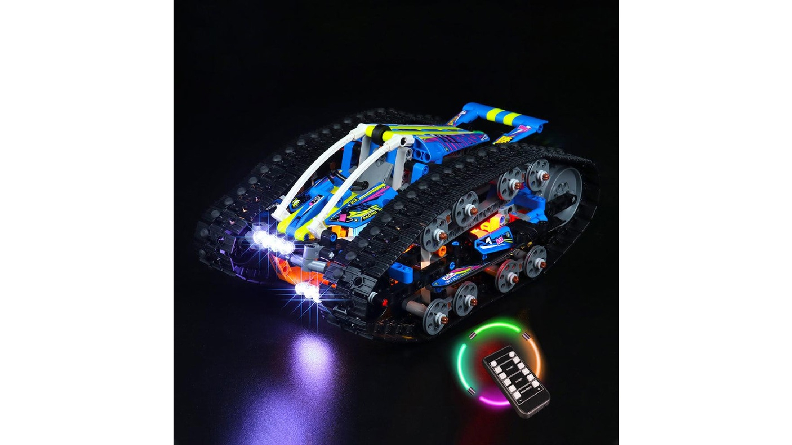 Brick Shine 42140 Remote Version GC Light kit for LEGO App-Controlled Transformation Vehicle