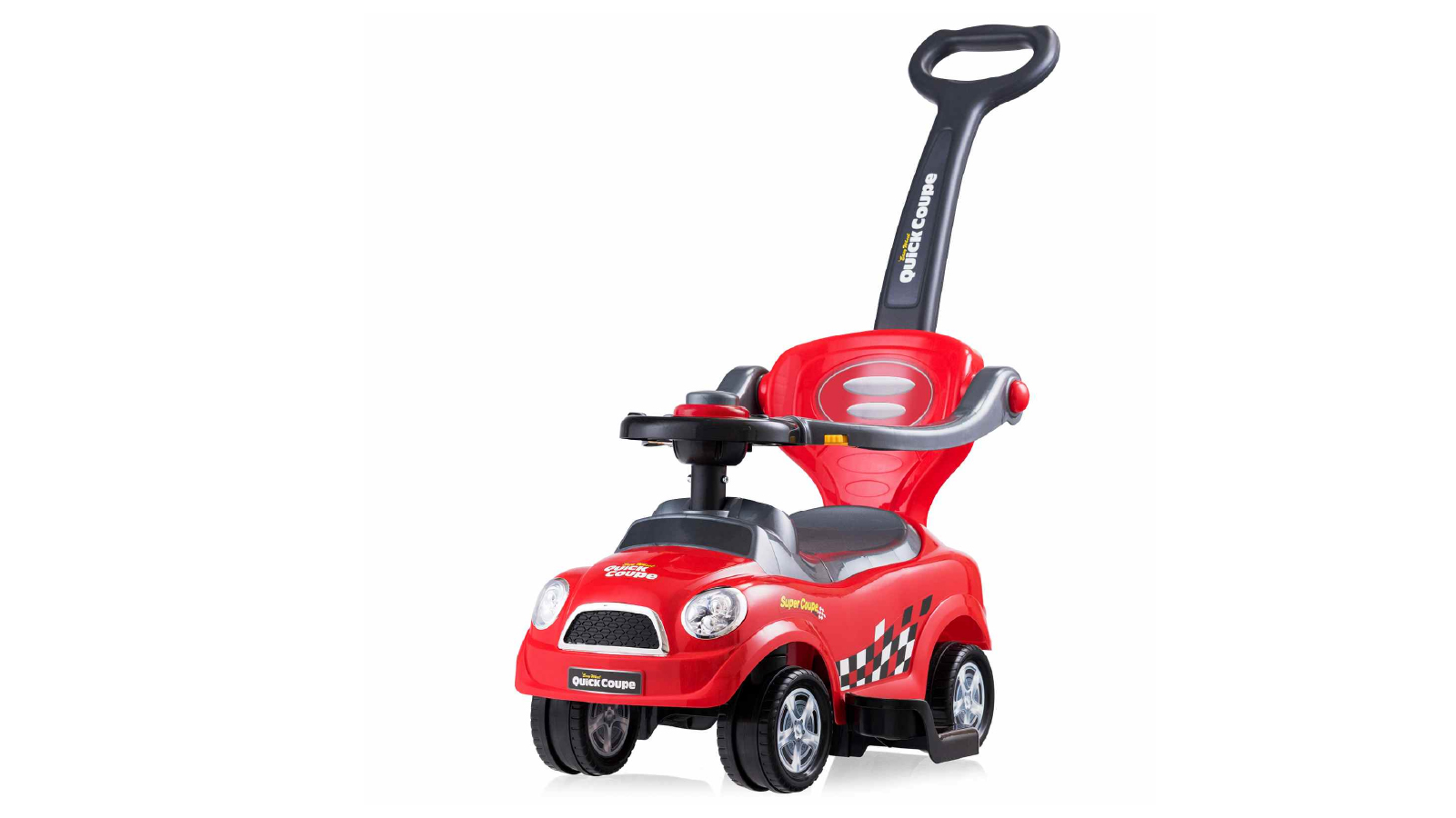Costway 3 in 1 Ride On Push Car Foot to Floor Walking Car with Guardrails Handle