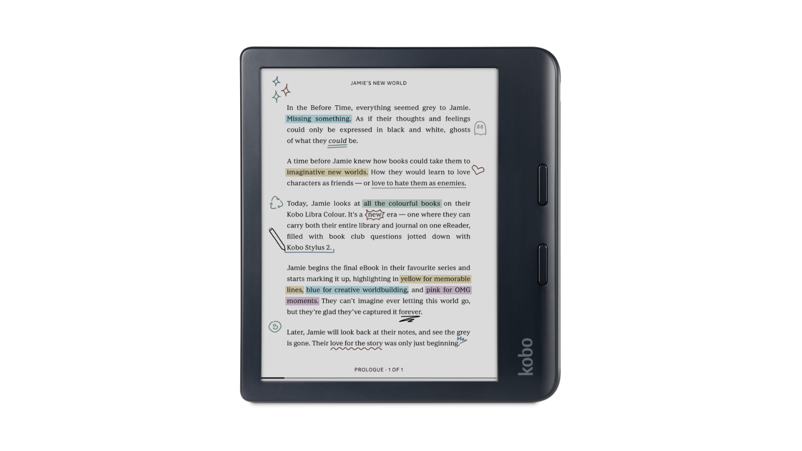 Kobo Libra Colour E-Book Reader - Black | Harvey Norman