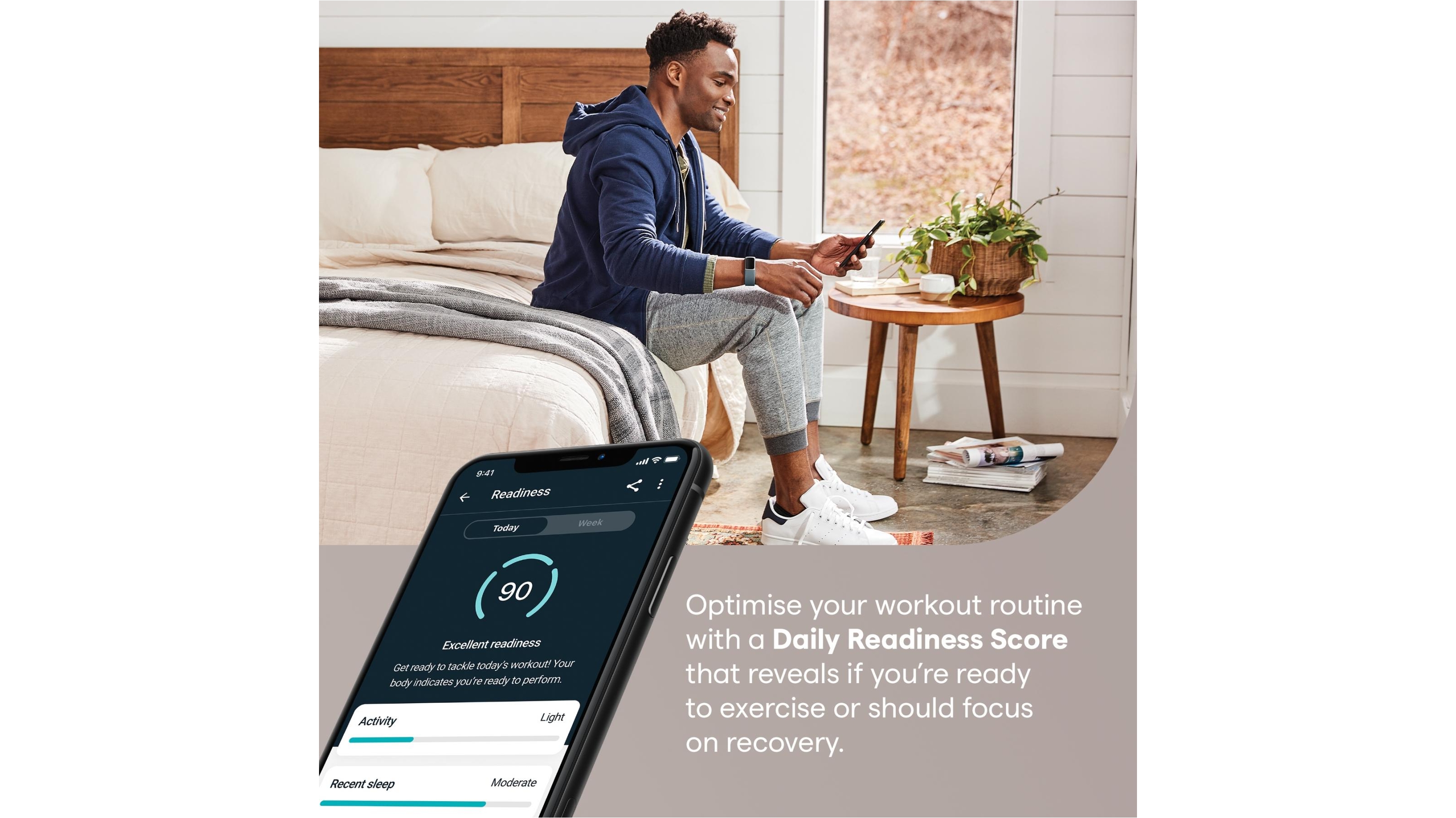 Fitbit Charge 5 Fitness Tracker Lunar White/Soft Gold Harvey Norman