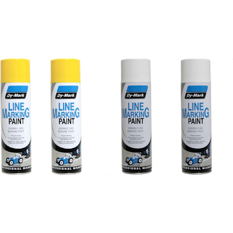 Dy-Mark 2 Piece Durable Line Marking 500g Spray Paint Can