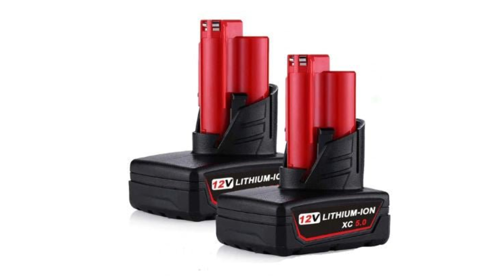 BatteryMate Pack of 2 Milwaukee M12 12V Compatible Battery 6.0Ah High Capacity