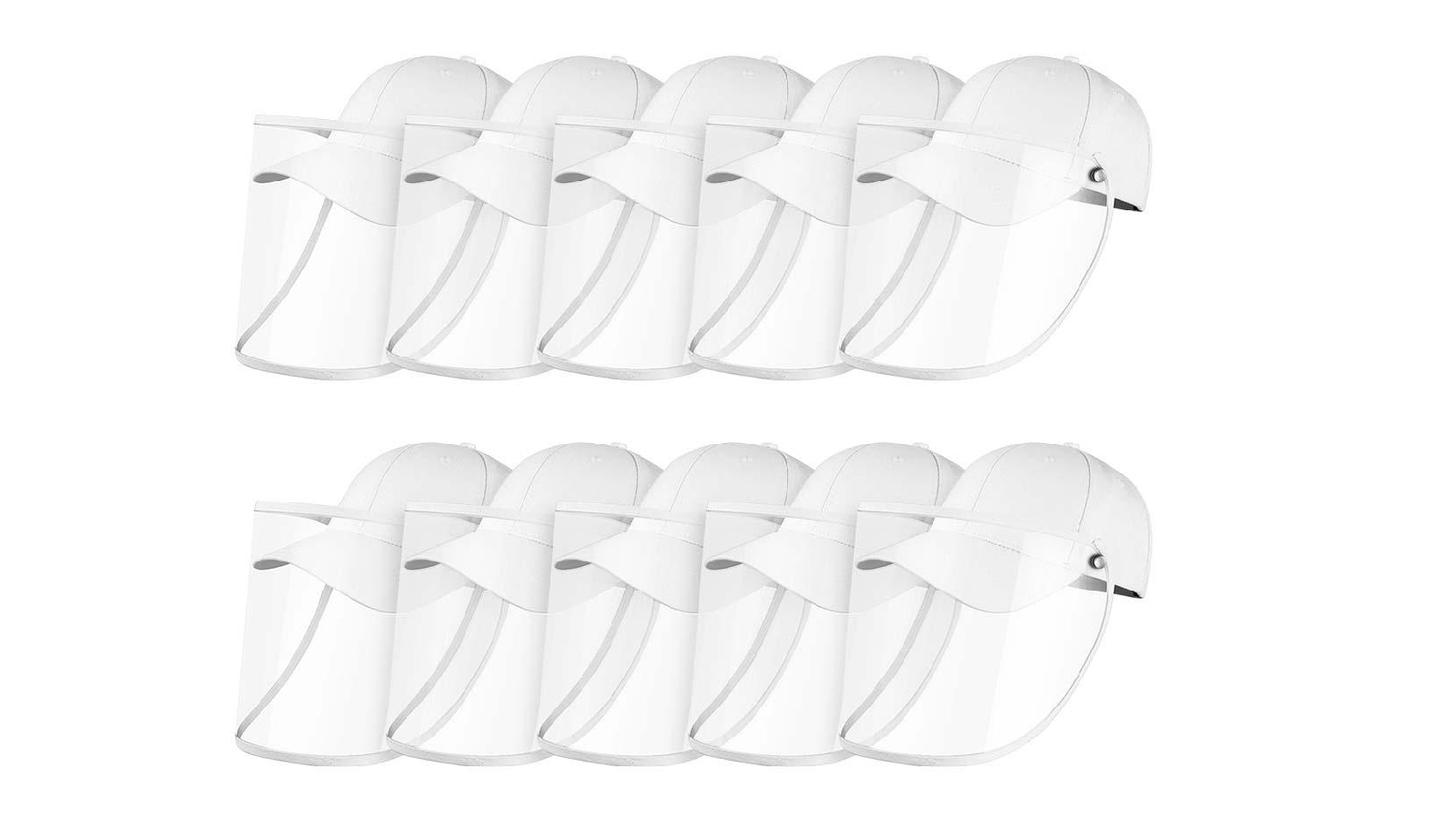 Puredi 10X Hat Face Shield Adult - White