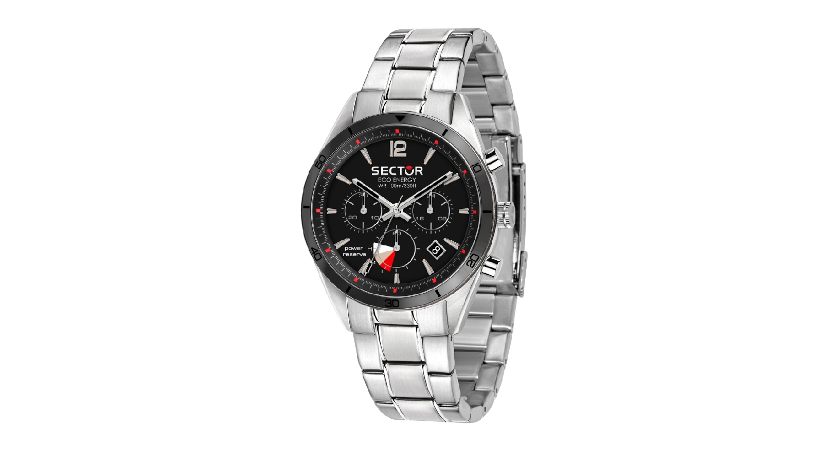 Sector 770 Solar Silver Chronograph Watch 4.4cm