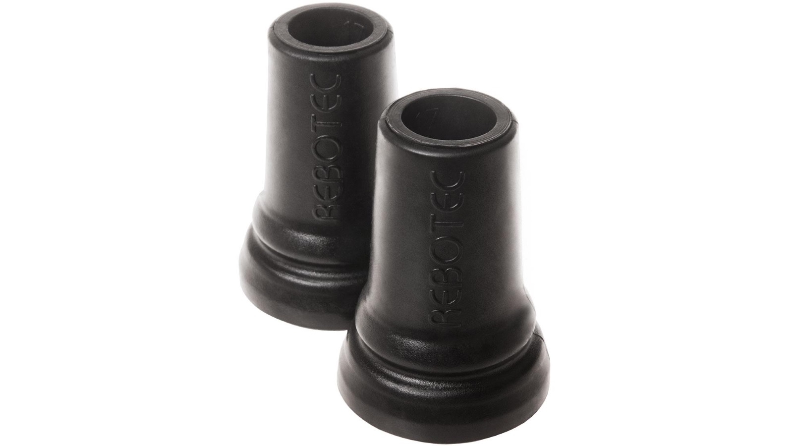 Rebotec 1.7cm Ferrules Crutch Tips - Black