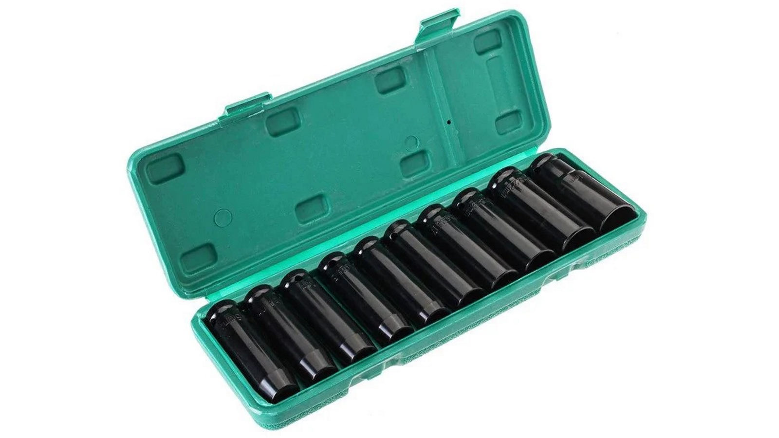 AUPK 10 Piece 1 - 2.4cm 1/2-inch Drive Deep Impact Socket Set Long Electrophoresis