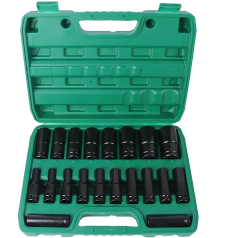 AUPK Set of 20 Drive Deep Impact Socket Tool