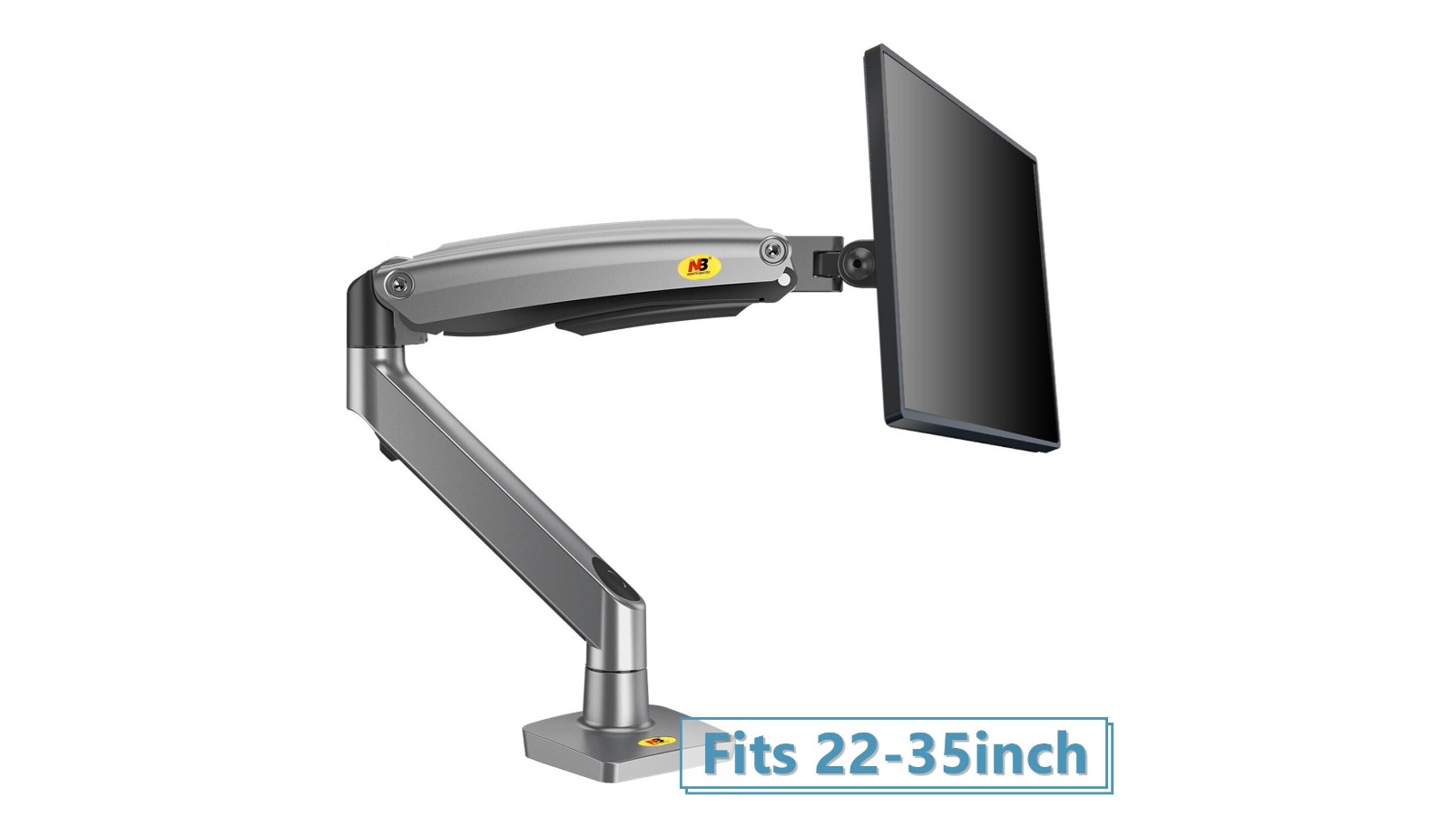 North Bayou G70 Gunmetal Grey Gas Strut Monitor Mount for 22-35inch