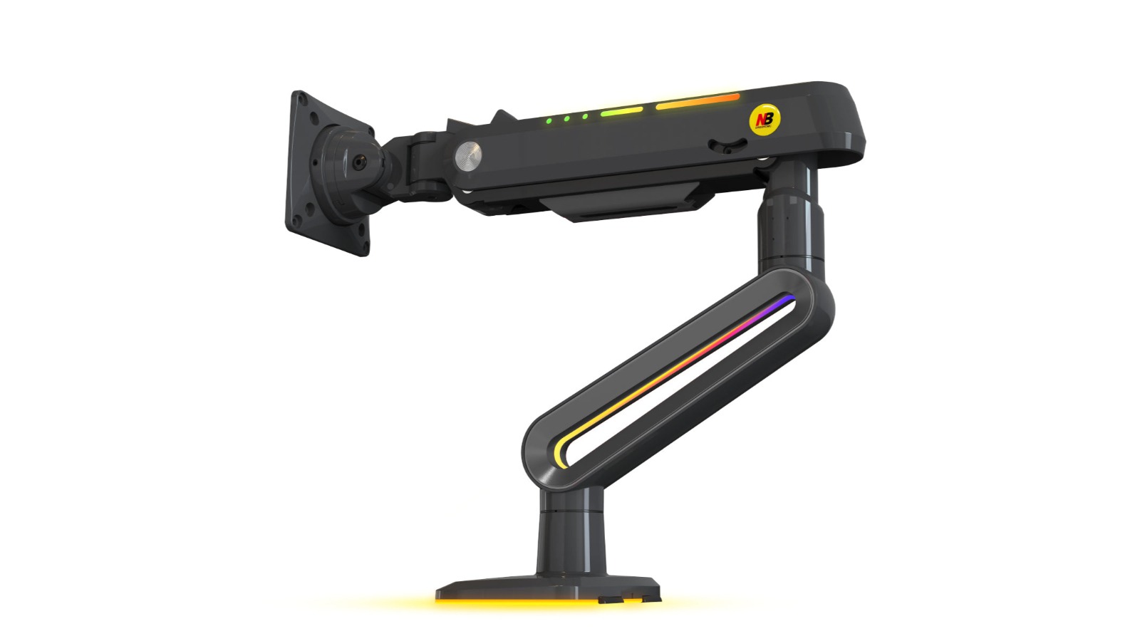 North Bayou F6 RGB Light Gaming Monitor Arm for Flat/Ultrawide/Curved Screen