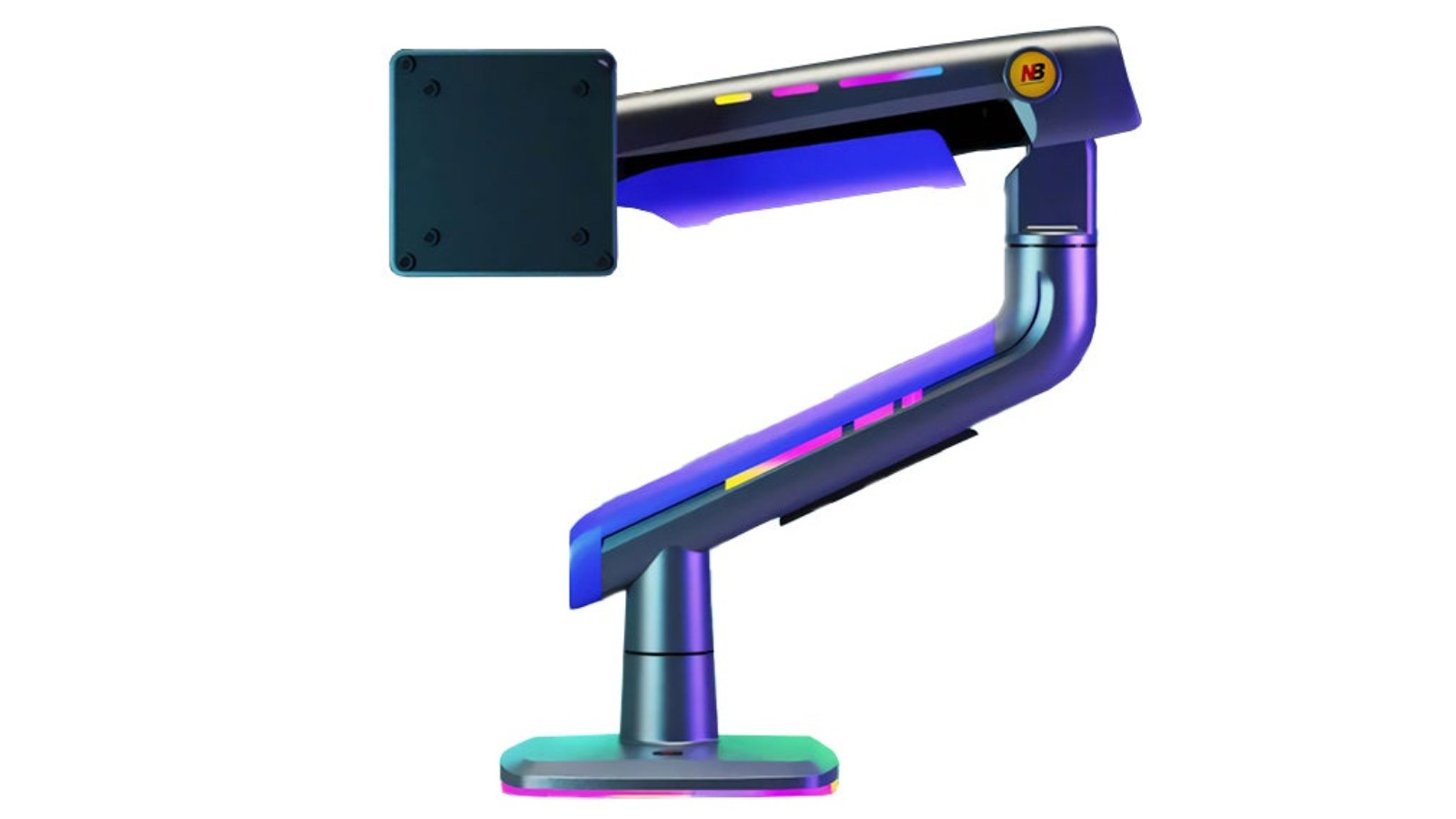 North Bayou G60 RGB Light Gaming Monitor Arm Mount for Flat/Ultrawide/Curved Screen