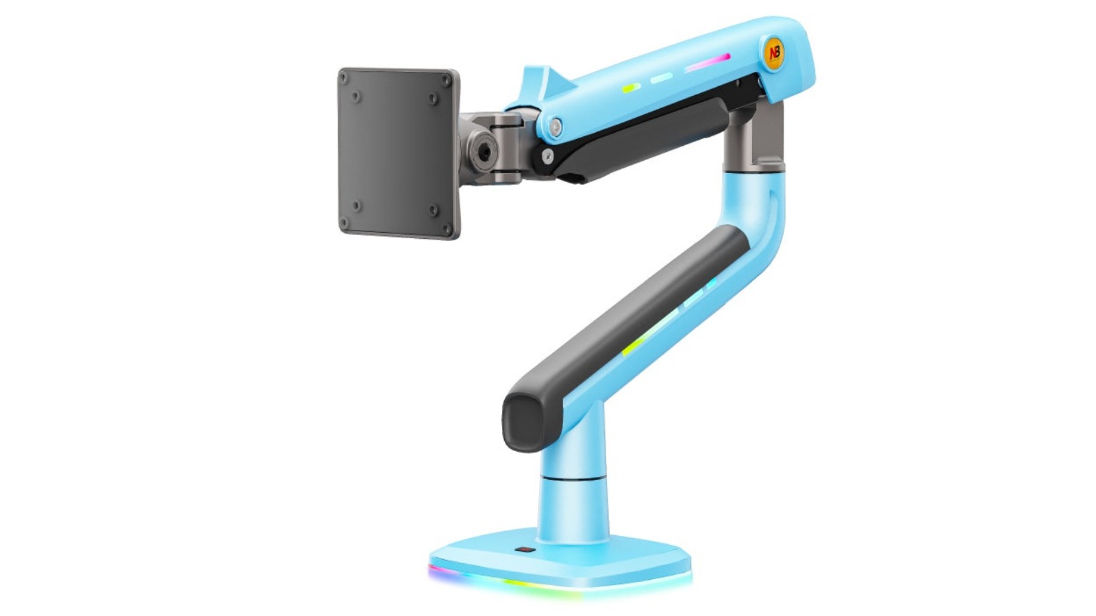 North Bayou M7 Blue RGB Light Gaming Monitor Arm for Flat/Ultrawide/Curved Screen